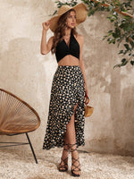 Gonne con stampa floreale con volant