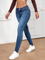 Jeans skinny tasca inclinata