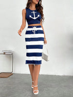 Canotta & con coulisse a vita Gonne