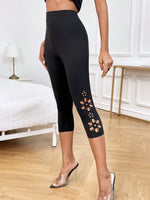 Leggings taglio laser capri