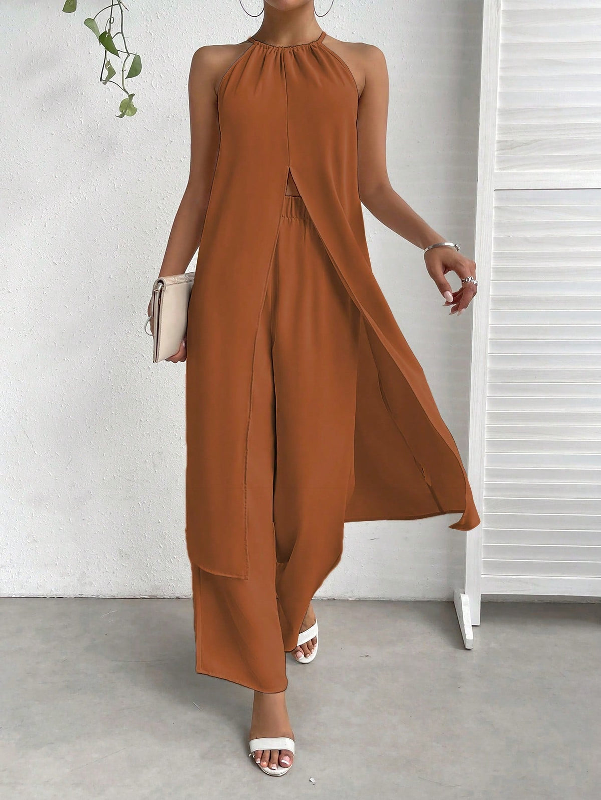 Set Abbigliamento Da Donna A Tinta Unita