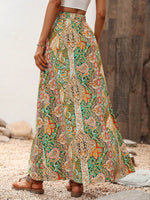 Gonne stampa paisley a fessura alta