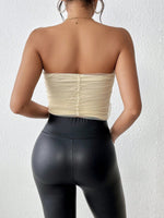 Top A Fascia Con Arricciature E Pieghe Per Donne