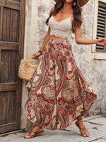 Pantaloni A Gamba Larga A Fantasia Paisley