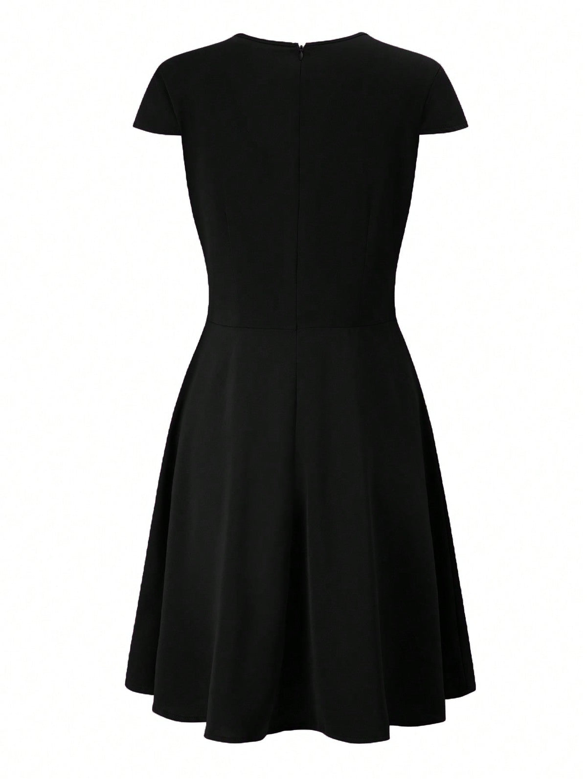 Vestito A Balze Con Scollo A Cuore