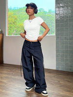 T-shirt A Maniche Corte Con Pieghe Aderente