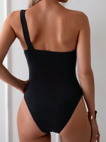 Costume Da Bagno Intero A Fascia Senza Spalline Elegante Monocolore Estivo Per Donne In Spiaggia