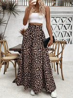 Gonna Lunga Leopardata Alla Moda Per Donne, Per La Primavera E L'estate