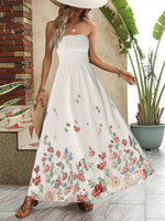 Abito tubo con stampa floreale