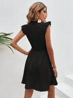 Abiti pannello in pizzo guipure zip retro