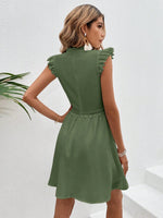 Abiti pannello in pizzo guipure zip retro