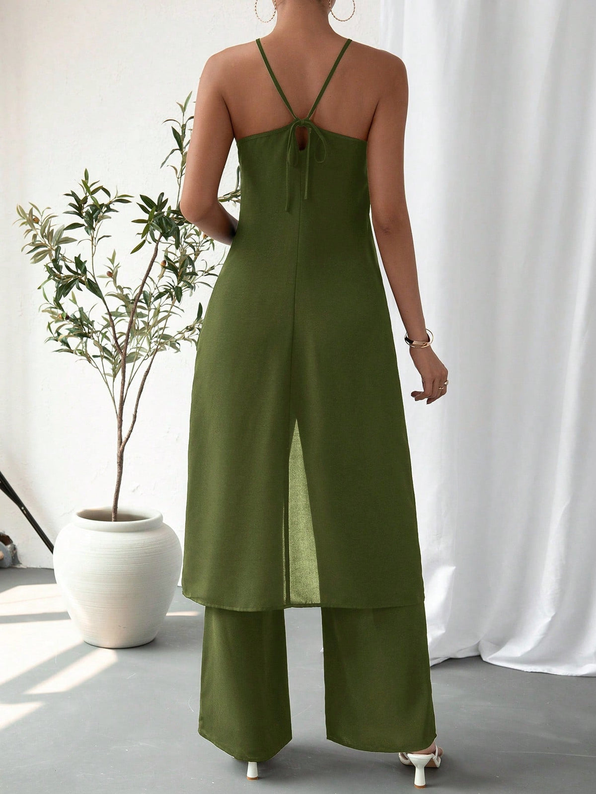 Set Abbigliamento Da Donna A Tinta Unita