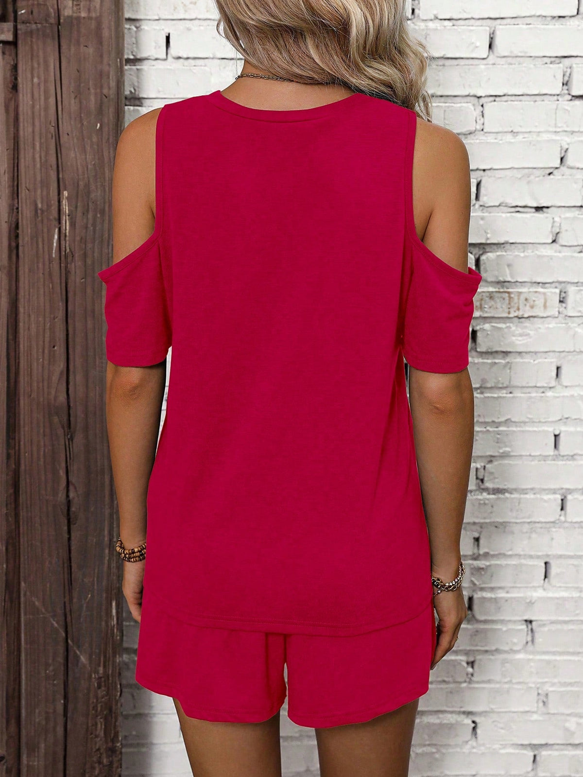 Maglietta & con nodo frontale Shorts