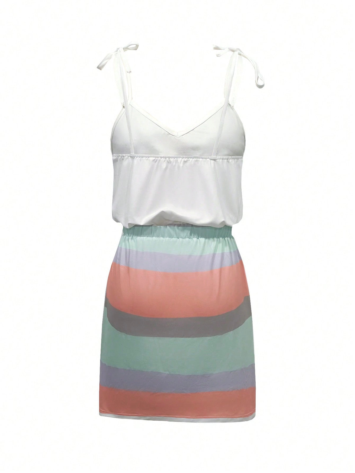 Vestito A Canotta Con Tasca Frontale E Stampa Mimetica E Slogan