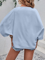 Camicia Casual Con Bottoni Frontali E Collo In Tessuto Testurizzato