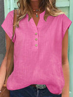 Maglietta Donna A Maniche Corte Batwing Tinta Unita