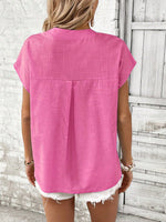 Maglietta Donna A Maniche Corte Batwing Tinta Unita