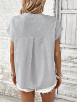 Maglietta Donna A Maniche Corte Batwing Tinta Unita