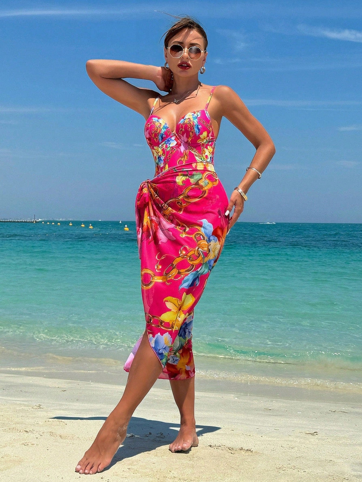 Costume Da Bagno Intero E Gonna Copricostume Set Da 2 Pezzi