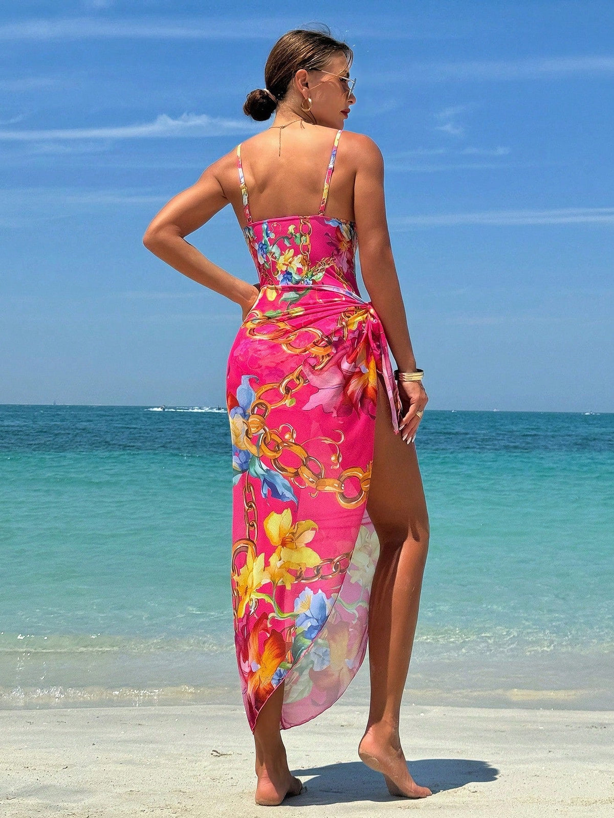 Costume Da Bagno Intero E Gonna Copricostume Set Da 2 Pezzi