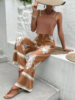 Tuta Larga A Stampa Floreale