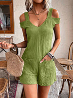 Salopette Per Donna Con Maniche Scoperte E Tasca