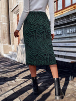 Gonne a righe zebra incrociato