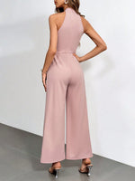 Salopette Senza Maniche A Collo Alto In Maglia Per Donne