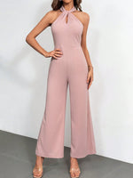 Salopette Senza Maniche A Collo Alto In Maglia Per Donne