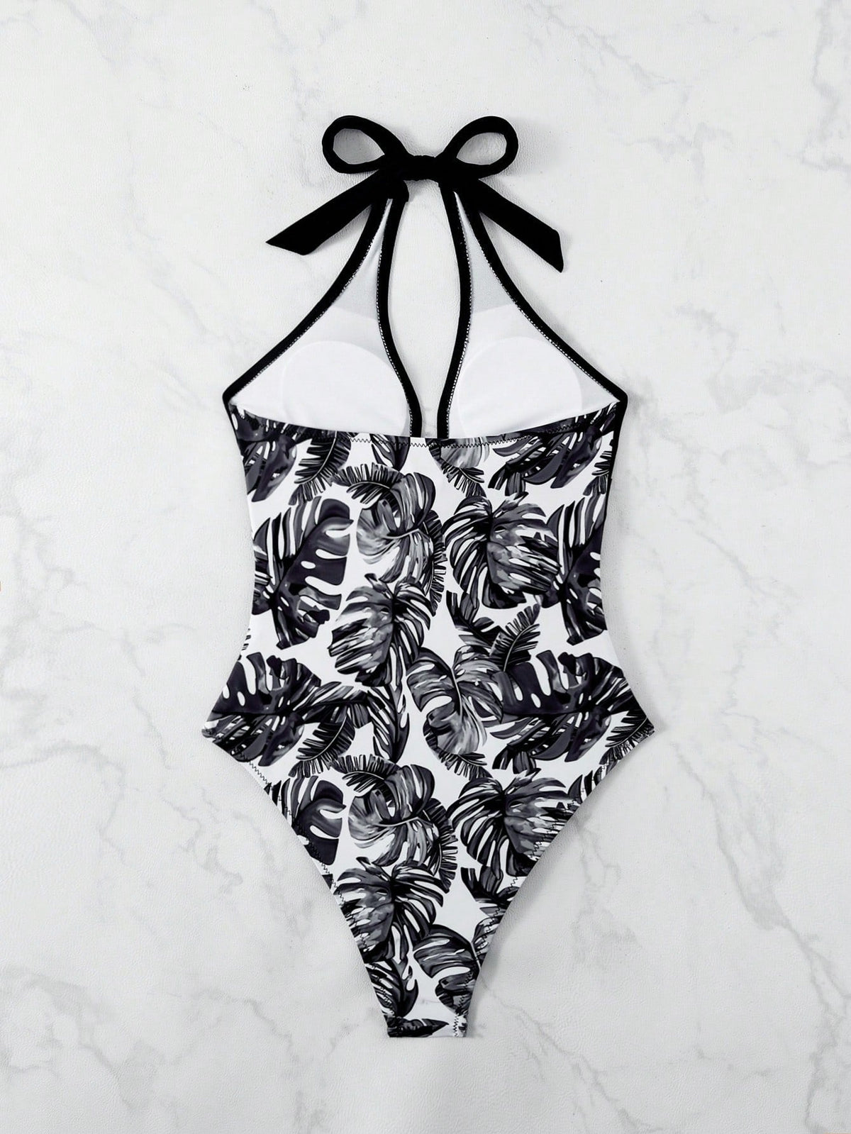 Costume Intero Da Donna Con Stampa Vegetale