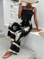 Tuta Larga A Stampa Floreale