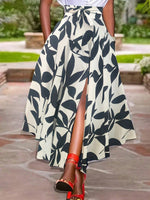 Gonna con spacco alto e tasca nascosta