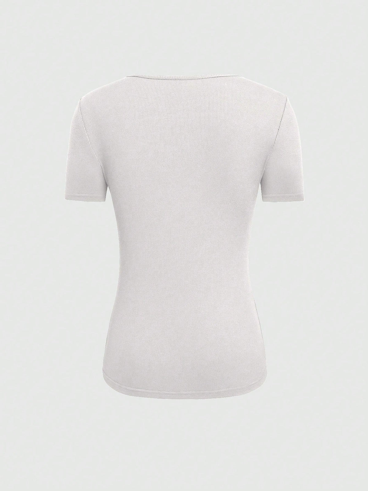 Maglietta A Maniche Corte Con Collo Tondo E Vuoto Per Donne