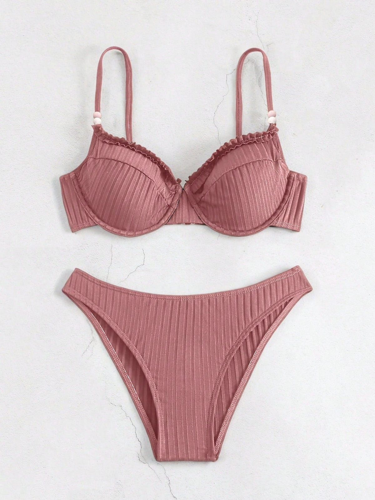 Bikini De Punto De Costilla S—lido