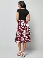 Abiti con stampa floreale incrociato