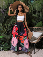 Gonna lunga estiva con stampa floreale da donna