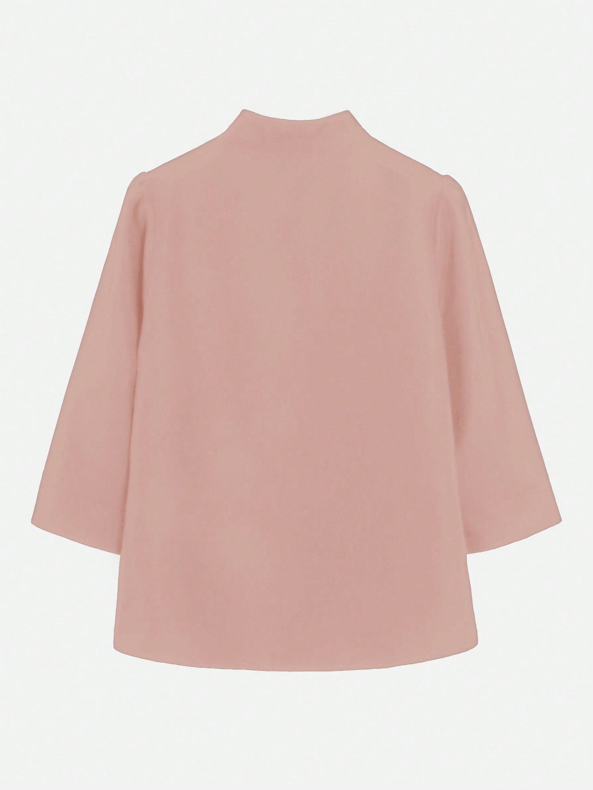 Camicetta Elegante Con Colletto a Stantuffo Per Le Donne Con Colore Solido