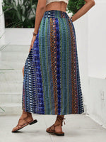 Gonna a spacco laterale alto con stampa