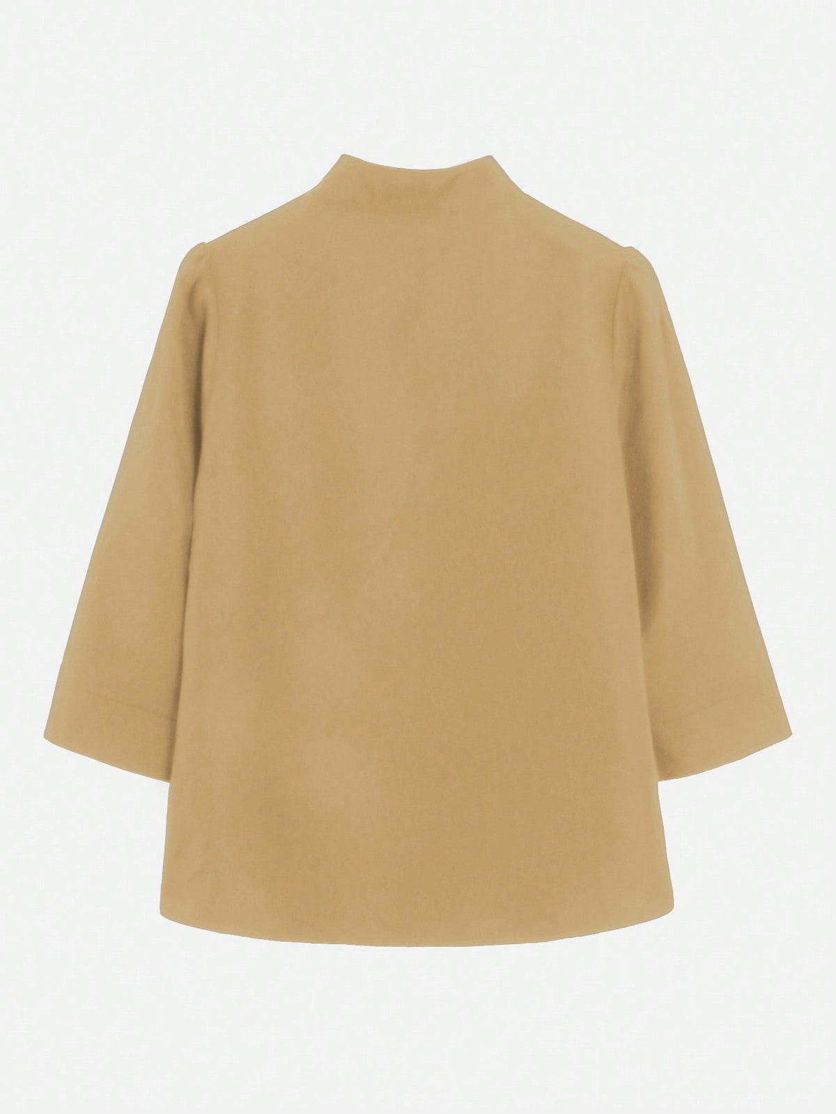 Camicetta Elegante Con Colletto a Stantuffo Per Le Donne Con Colore Solido