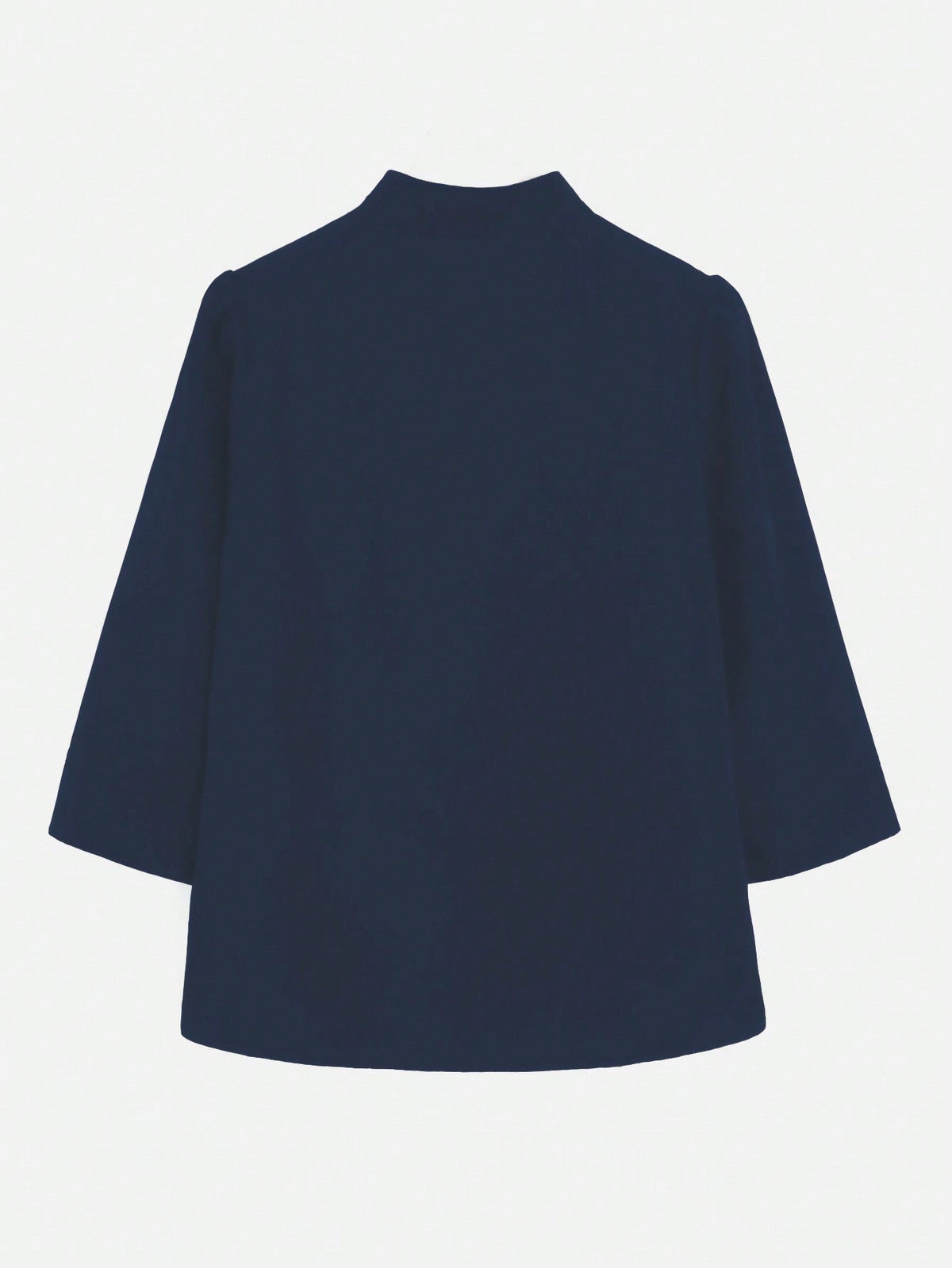 Camicetta Elegante Con Colletto a Stantuffo Per Le Donne Con Colore Solido