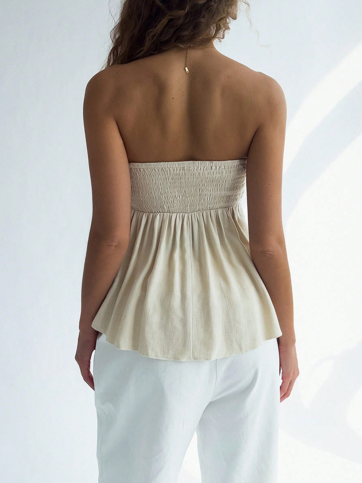 Top a maglia senza maniche a fascia per donne con stampa leopardata