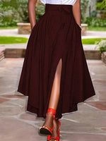 Gonna con spacco alto e tasca nascosta