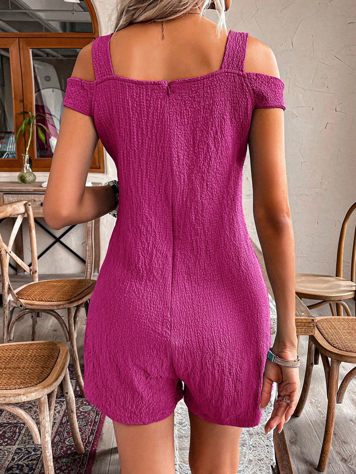 Salopette Per Donna Con Maniche Scoperte E Tasca