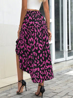 Gonna Midi Con Design Avvolgente Asimmetrico Con Stampa A Tutto Il Giro E Orlo Irregolare