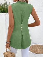 Camicia da donna a tinta unita con collo a incavo per tutti i giorni primavera estate