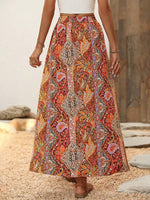 Gonne stampa paisley a fessura alta