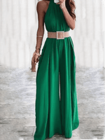 Tuta estiva a gamba larga ampia e morbida per le donne