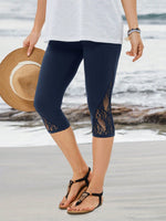 Leggings casual in maglia corta per donne