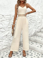 Salopette Da Donna Con Spalline Sottili In Pizzo E Cintura In Vita