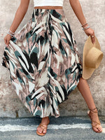 Abito a scacchi con nodo frontale e orlo asimmetrico